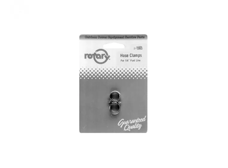 1/4" Nitrile Hose Clamps (Rotary #15905) – 5-Pack, Carded 1