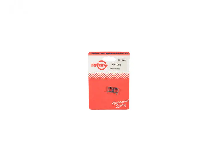 1/4" Standard Hose Clamps (Rotary #15904) – 5-Pack, Carded 1