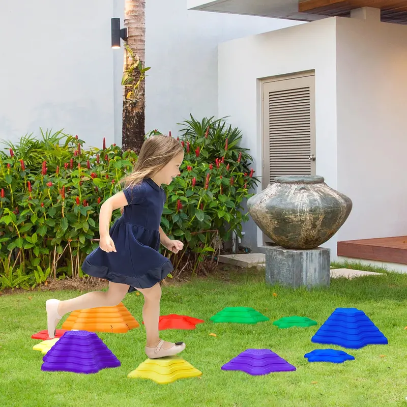 11-Piece Starfish-Themed Balance Stones – Stackable, Non-Slip Obstacle Course For Toddlers 1