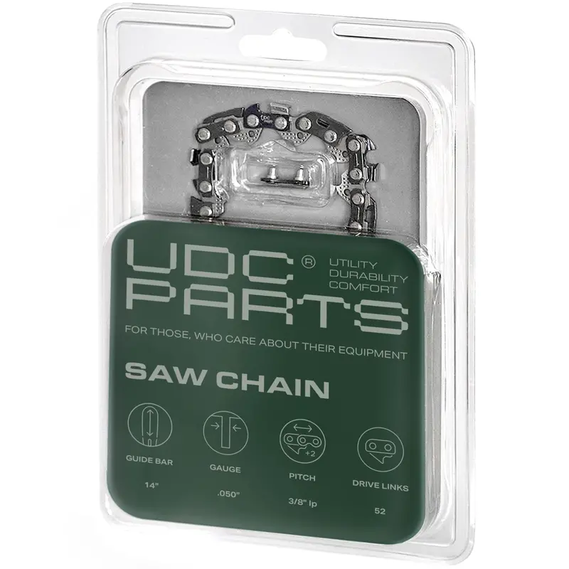 14-Inch S52 Chainsaw Chain – 1-Pack, .050" Gauge, 52 Links, 3/8" Pitch – Low-Kickback Design For Ryobi, Echo & Dolmar 1