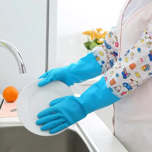 2-Pair Heavy-Duty Blue Utility Gloves – Versatile Wash, Garden & Cleaning Gloves For Household Tasks 1