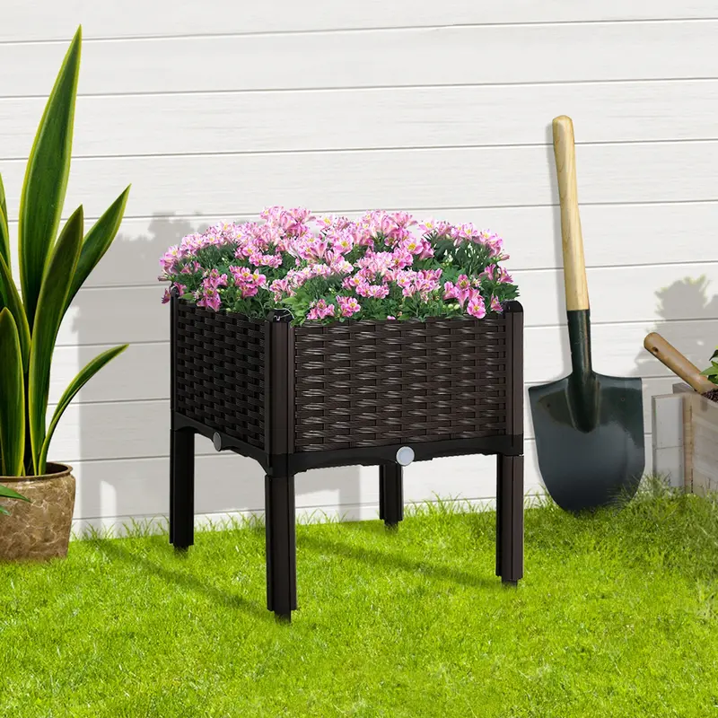 26-Liter Elevated Garden Planter Box For Vegetables And Flowers – Pp Material 1