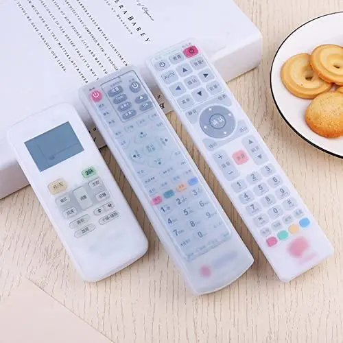 3-Pack Silicone Remote Covers – Washable, Snug-Fit Dust Protectors For Tv & Ac Controllers 1