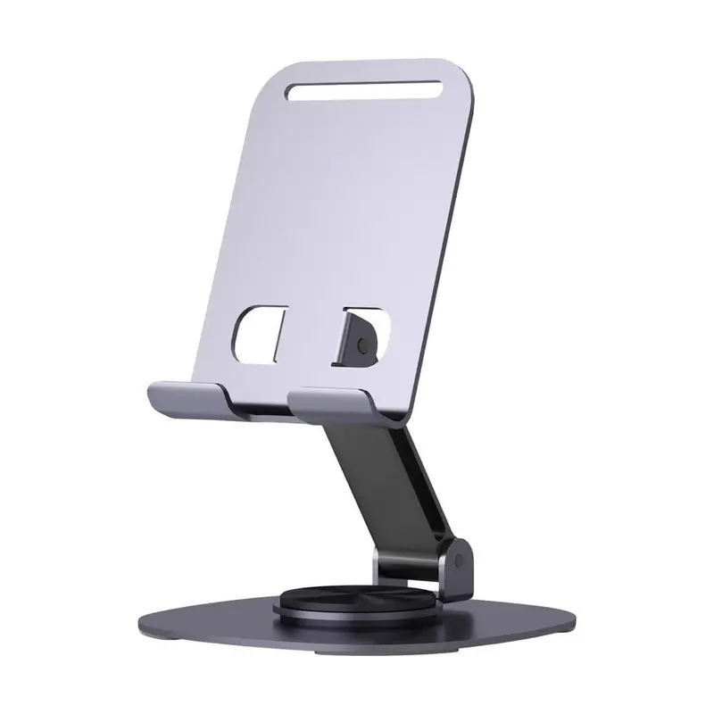 360° Adjustable Metal Phone Stand – Sturdy Angle-Adjustable Desk Holder With Non-Slip Base 1