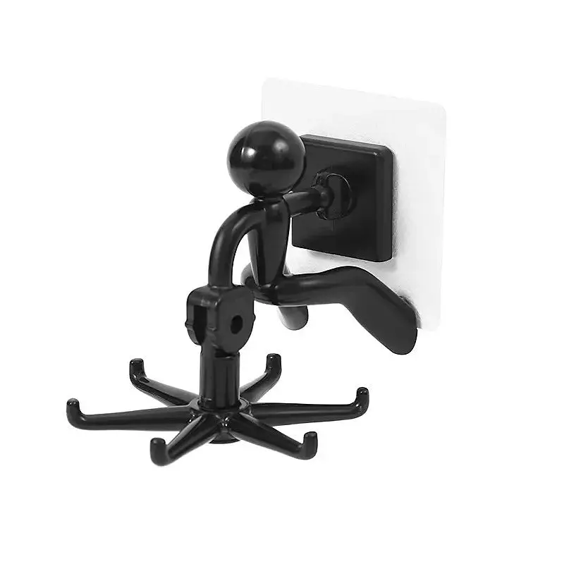 360° Rotating Kitchen Hook Rack – Creative Wall-Mounted Utensil Organizer With Adjustable Hooks 1