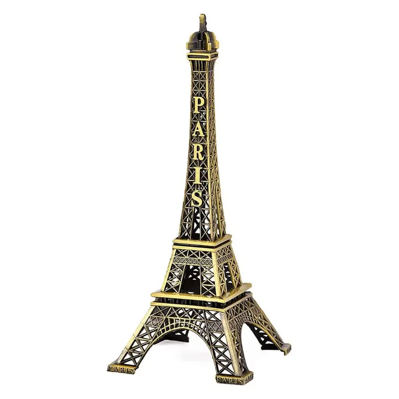 3D Metal Eiffel Tower Sculpture – Elegant Paris Landmark Desk Ornament & Decorative Showpiece For Home Or Office 1