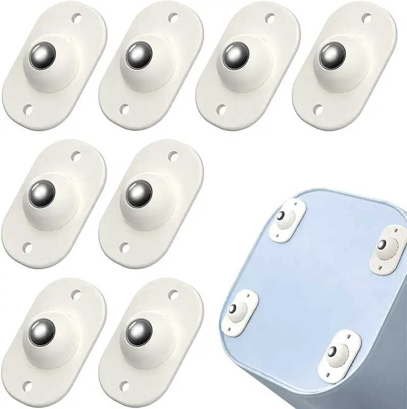 4-Pack Mini Swivel Casters – 360° Rotating Adhesive Wheels For Storage Boxes & Furniture 1
