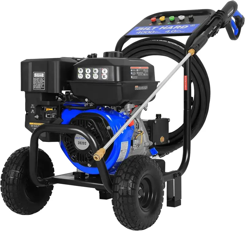 4000 Psi Gas Pressure Washer With 4.0 Gpm Triplex Pump, 302Cc Engine, Onboard Detergent Tank & Spray Accessories 1