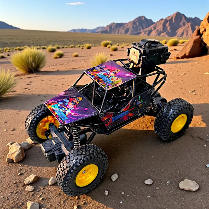 4Wd Remote-Controlled Rock Crawler – Off-Road Rc Vehicle With Large All-Terrain Tires & Durable Body Panels 1