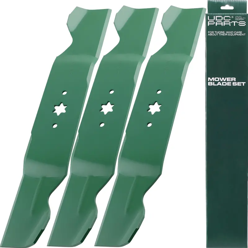 54-Inch Star-Point Mower Blades – Heavy-Duty Replacement For Cub Cadet Rzt54, Troy-Bilt Mustang Xp, Mtd, And Craftsman Zero-Turn Mowers (3-Pack) 1