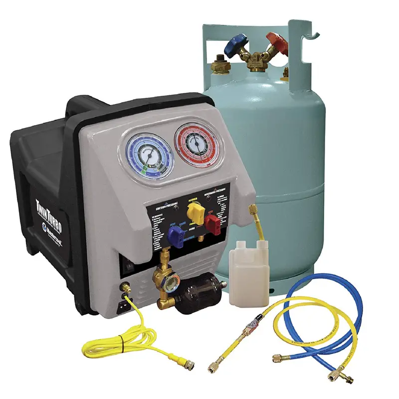 69360 Mastercool Twin Turbo A/C Recovery Machine With Oil Filter & Dryer 1