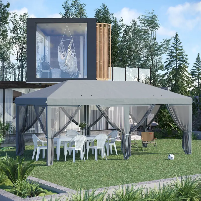 6M X 3M Pop-Up Canopy Tent – Instant Shade Shelter With Easy Setup 1