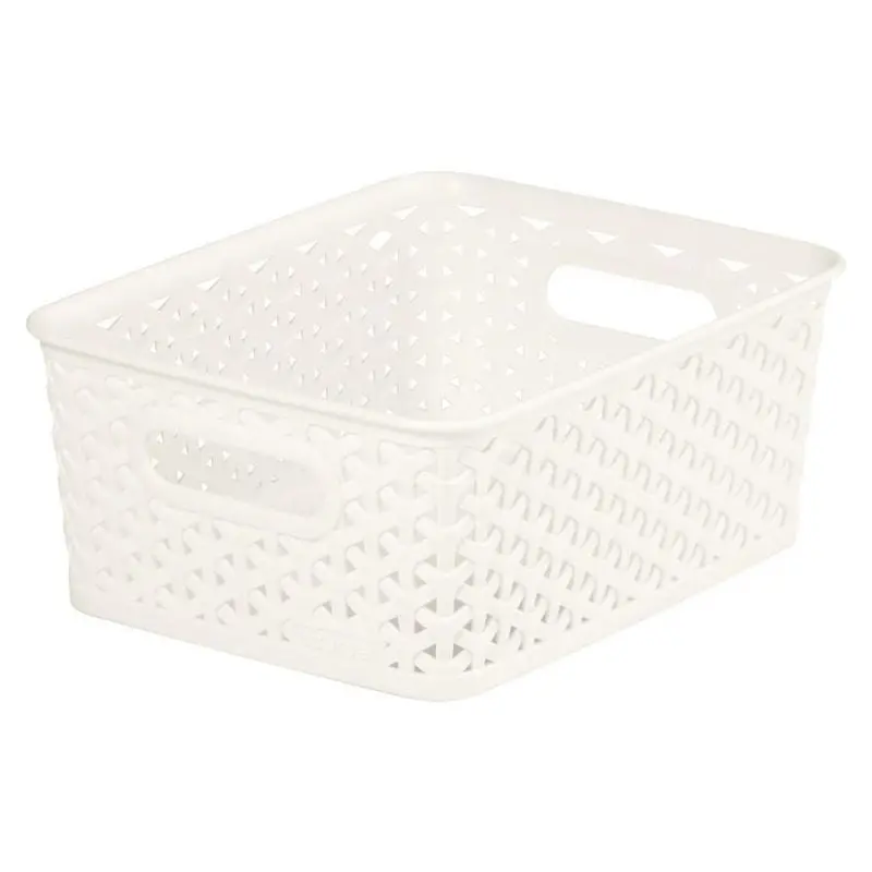 8-Litre White Plastic Storage Basket – My Style By Curver 1