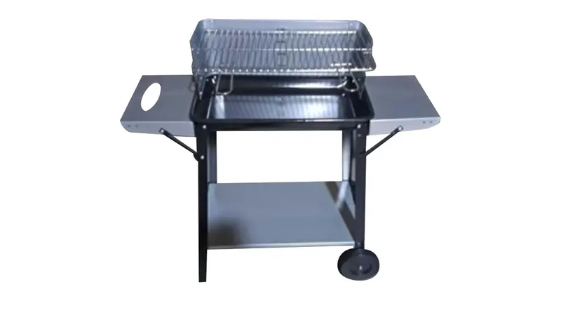 90Cm Charcoal Grill With Iron Construction – Outdoor Bbq Station 1