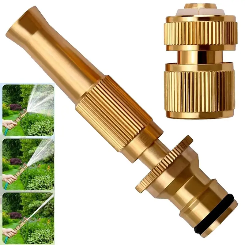 Adjustable Water Jet Spray Gun – High-Pressure Hose Nozzle For Gardening, Car Wash, And Pavement Cleaning 1