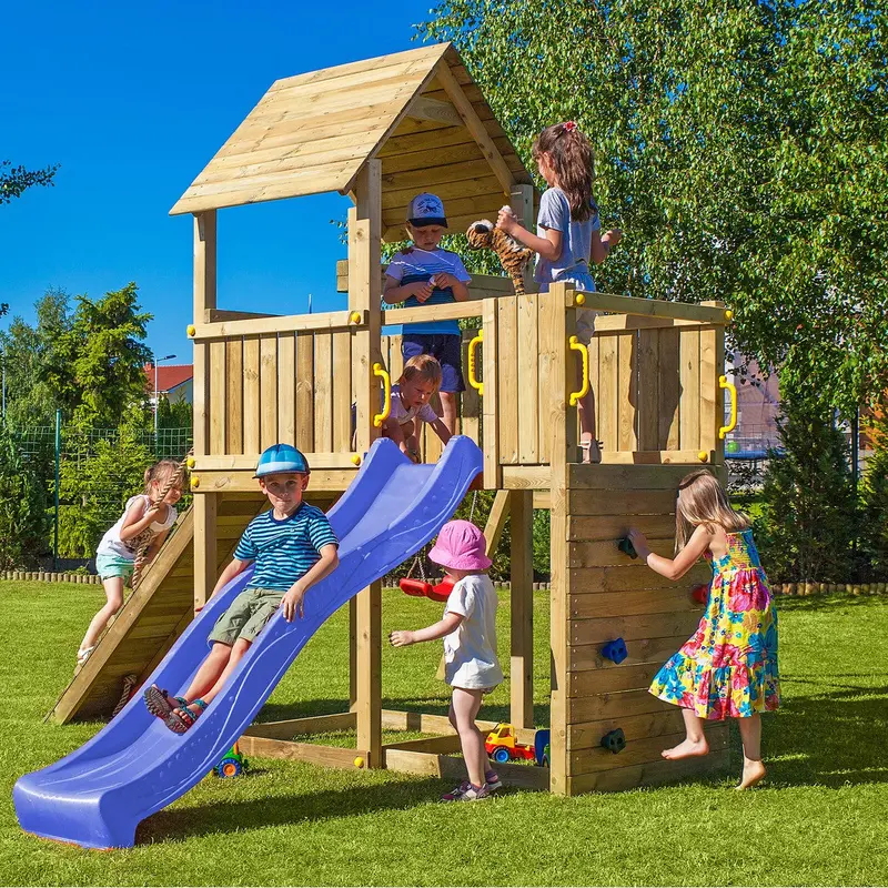 Adventure Peaks Extra-Large Garden Playfort – 46M X 31M Wooden Play System By Shire 1