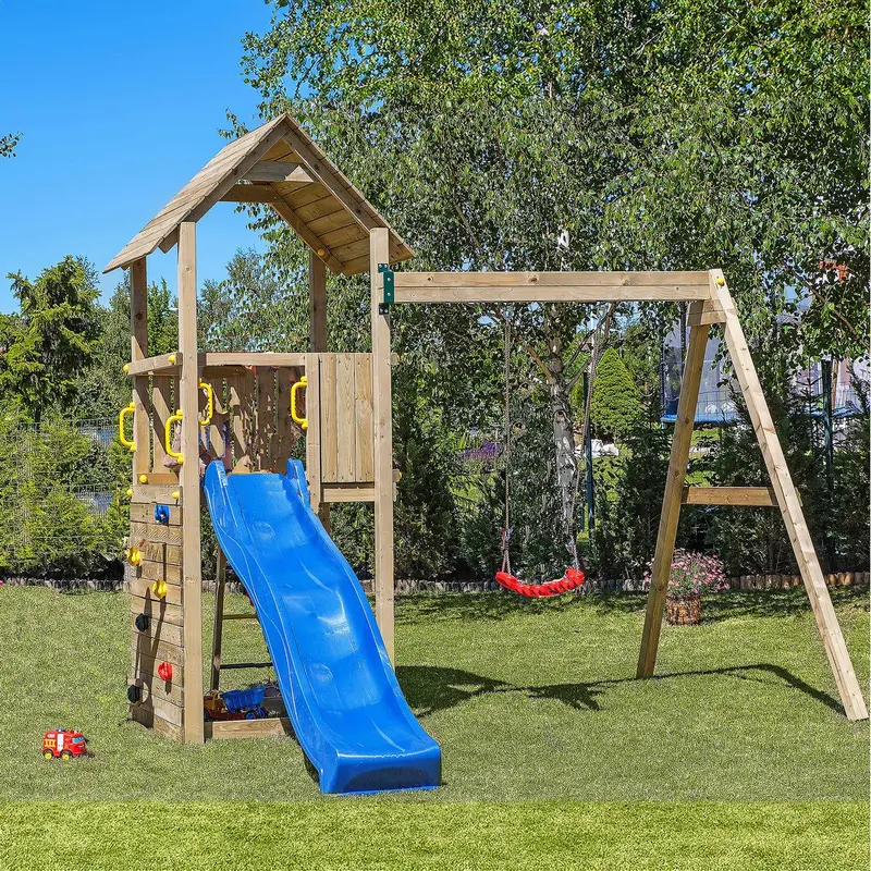 Adventure Peaks Medium Garden Playfort – 27.1M X 31M Timber Play Structure By Shire 1