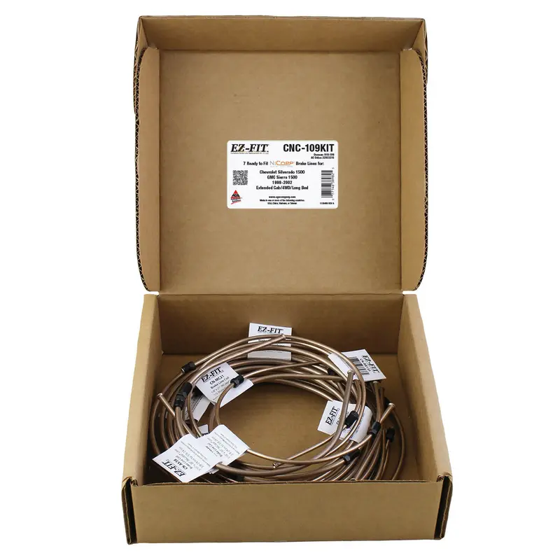 Ags Cnc-109Kit Brake Line Kit For 1999–2002 Chevy Silverado & Gmc Sierra 1500 (Extended Cab, 4Wd, Long Bed) 1