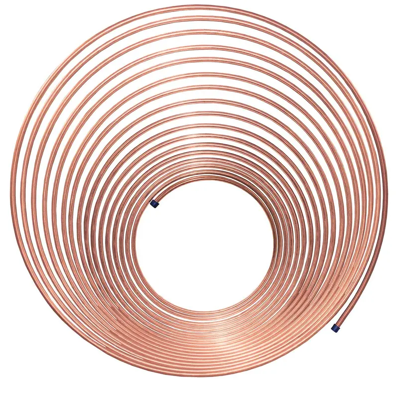 Ags Cnc-450 Nicopp Brake Line Coil – 1/4" X 50 Ft, Corrosion-Resistant Copper-Nickel Alloy 1
