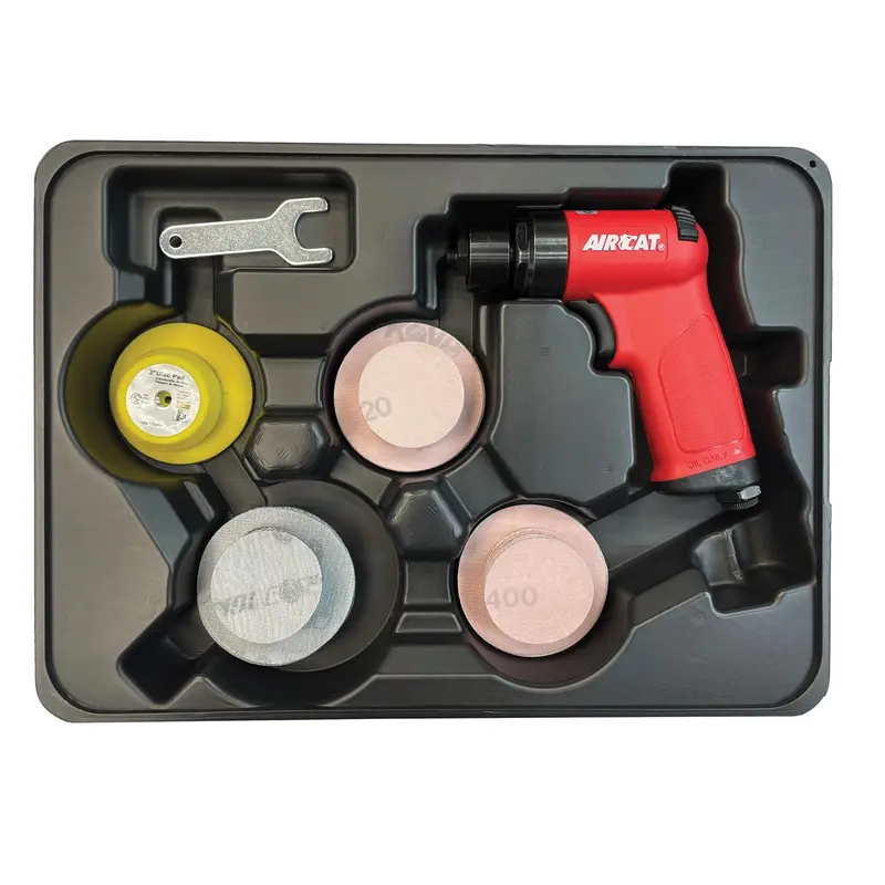 Aircat 6315-K 3" Mini Orbital Sander Kit With Accessories 1