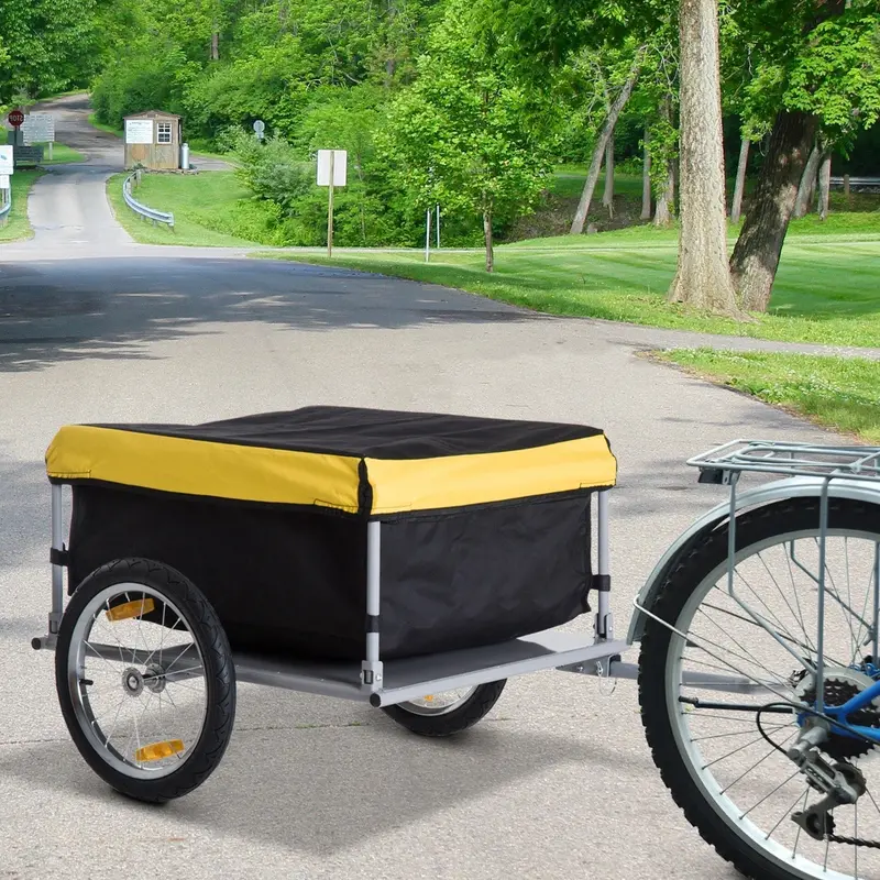 All-Terrain Bicycle Cargo Trailer For Transporting Gear And Groceries 1