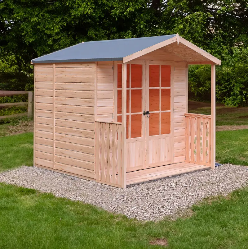Alnwick 4'10" X 6'8" Apex Summerhouse – Dip-Treated Shiplap 1