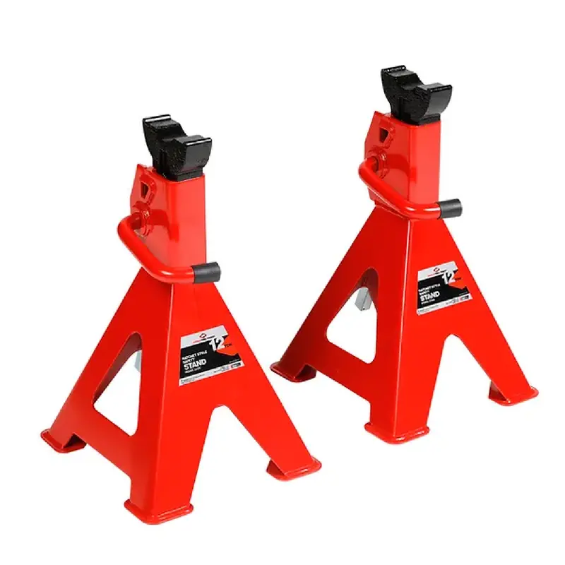 American Forge & Foundry 3312C 12-Ton Ratchet Truck Stands – Heavy-Duty Pair, Powder-Coated 1