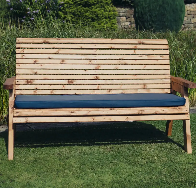 Amesbury Navy Triple-Seat Waterproof Cushion – 3-Seater Outdoor Cushion (N3C-S) 1