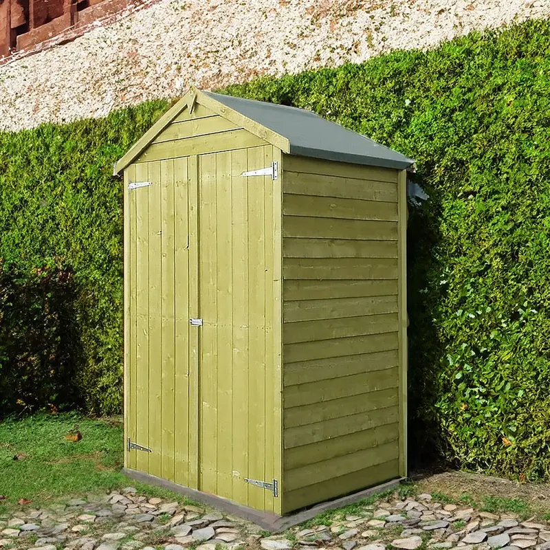 Ashworth Small Apex Shed – 2'10" X 3'11" Premium Pressure-Treated Overlap 1