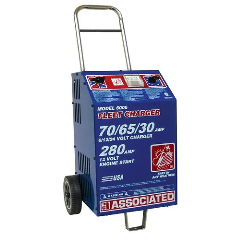 Associated 6006Agm Heavy-Duty Tri-Voltage Fleet Charger: 6V/12V/24V For Flooded Batteries 1