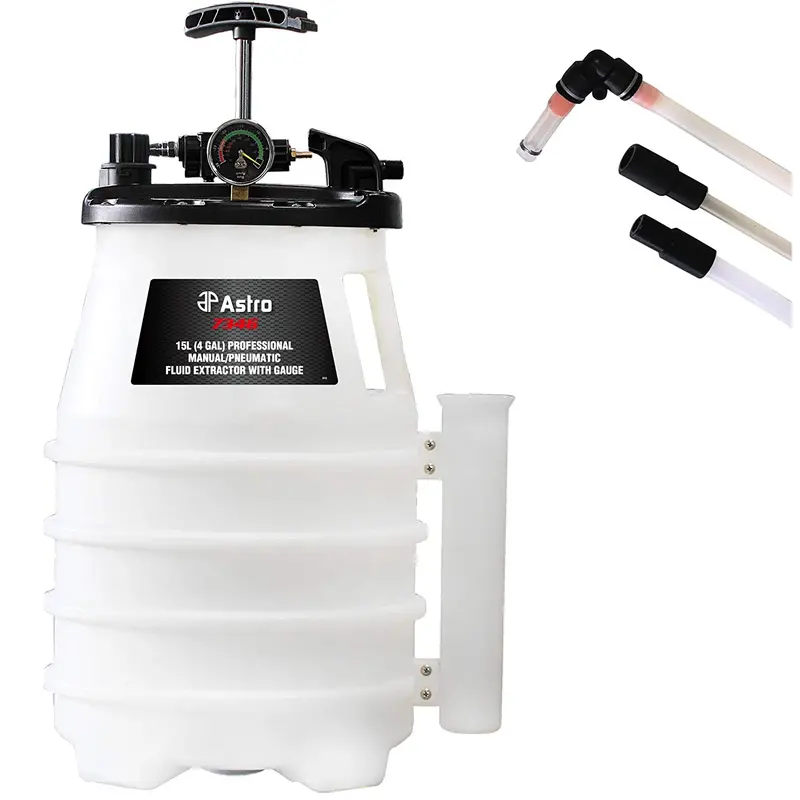 Astro Pneumatic 7346 15-Liter Dual-Action Professional Fluid Extractor With Pressure Gauge 1