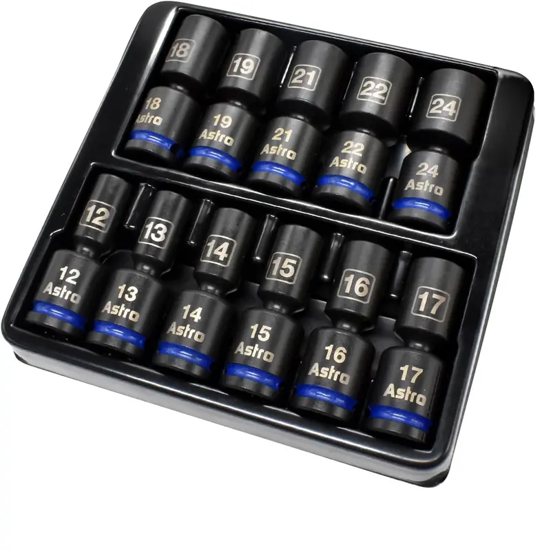 Astro Pneumatic Tool 78244M 11-Piece 1/2-Inch Drive Metric Impact Socket Set 1