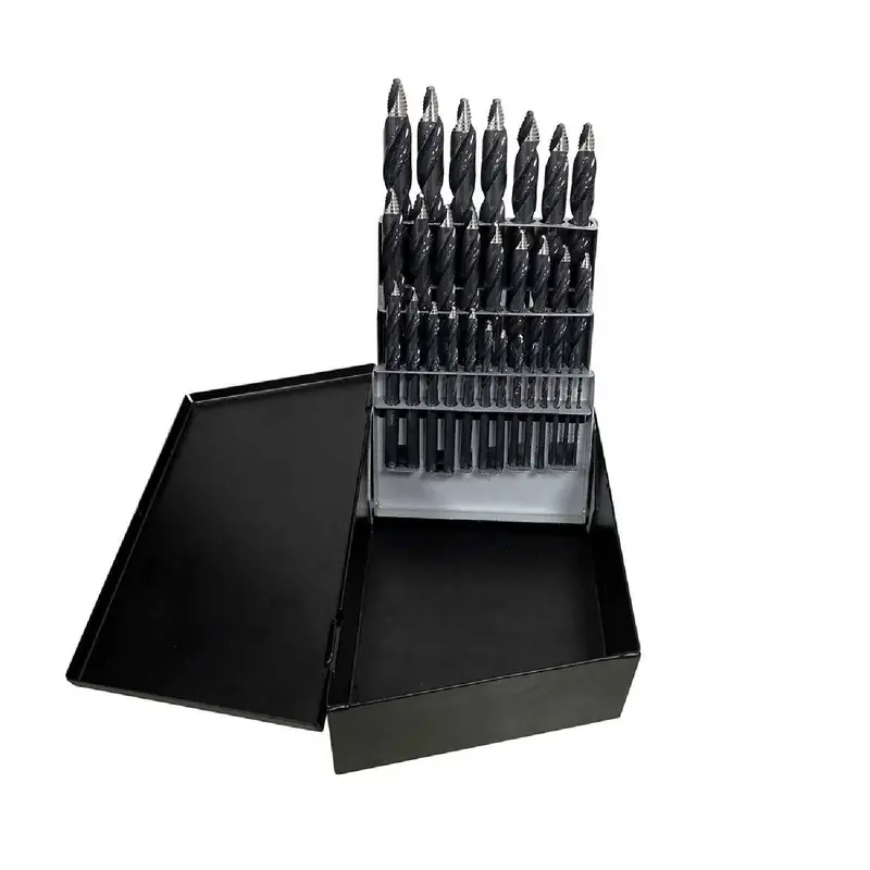 Astro Pneumatic Ts29 Turbostep Hss Reduced-Shank Drill Bit Set (29-Piece) 1
