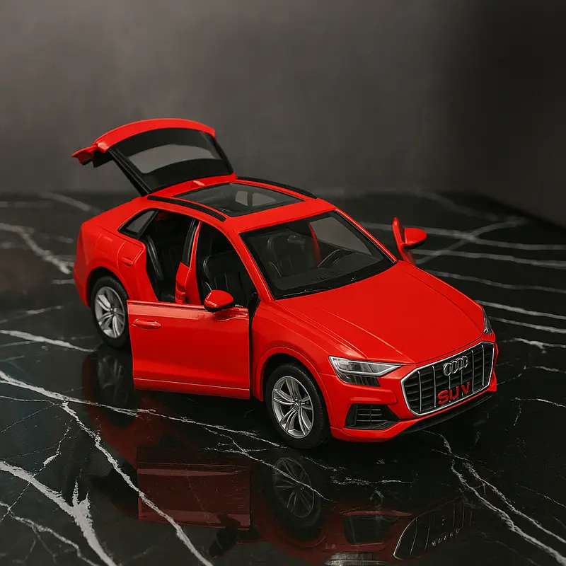 Audi Q8 Die-Cast Toy Car – Alloy Miniature With Sound, Led Lights, And Pull-Back Mechanism 1
