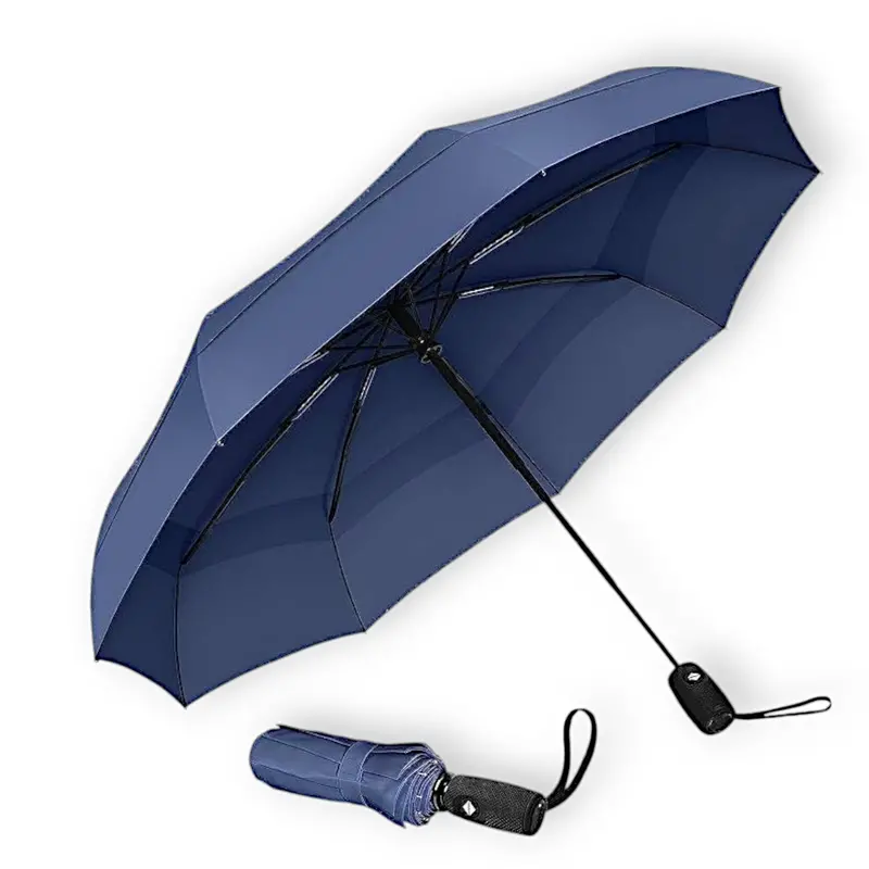 Auto-Open/Close Portable Travel Umbrella – Windproof Car-Friendly Rain Protection For Adults 1