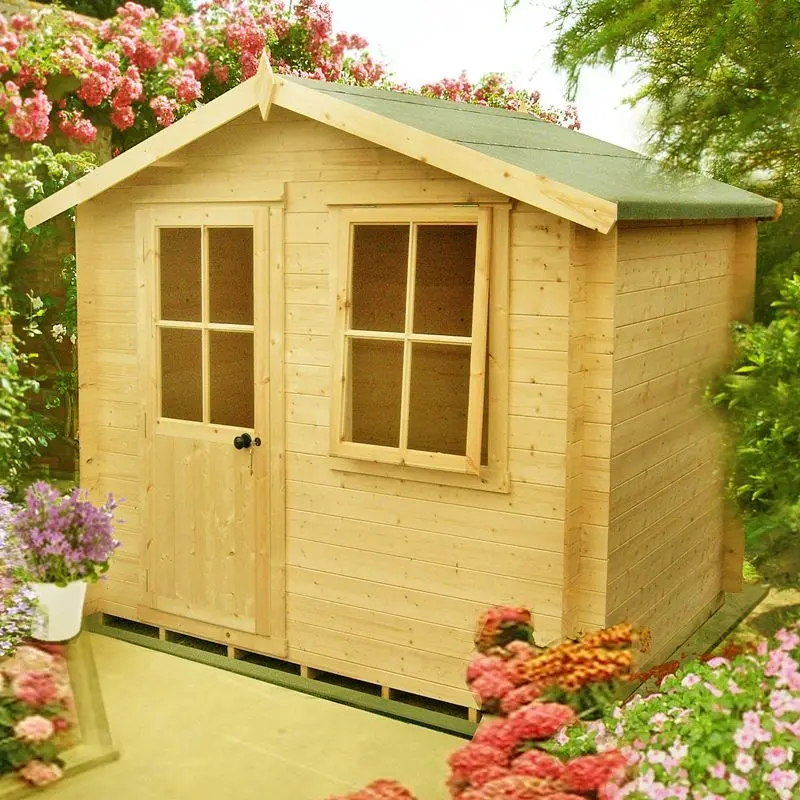 Avesbury 8' X 8'9" Log Cabin – 19Mm Log-Clad Apex Construction 1