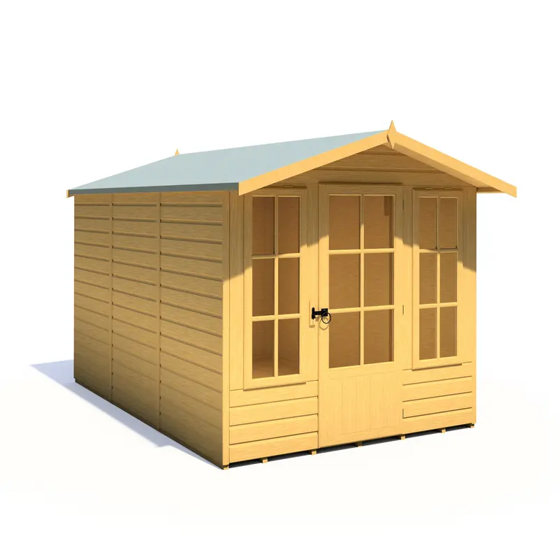 Badminton 9'6" X 6'8" Apex Summerhouse – Dip-Treated Shiplap 1