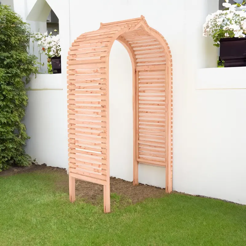 Bejoda Decorative Garden Arch – Rustic Wooden Entryway Feature By Shire 1