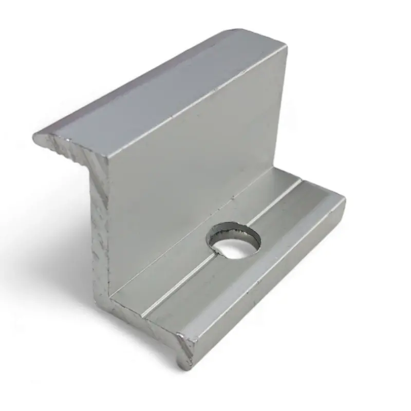 Bhs Z-Type Aluminum End Clamp – High-Strength Pure Aluminum Solar Mounting Hardware With Premium Surface Finish 1