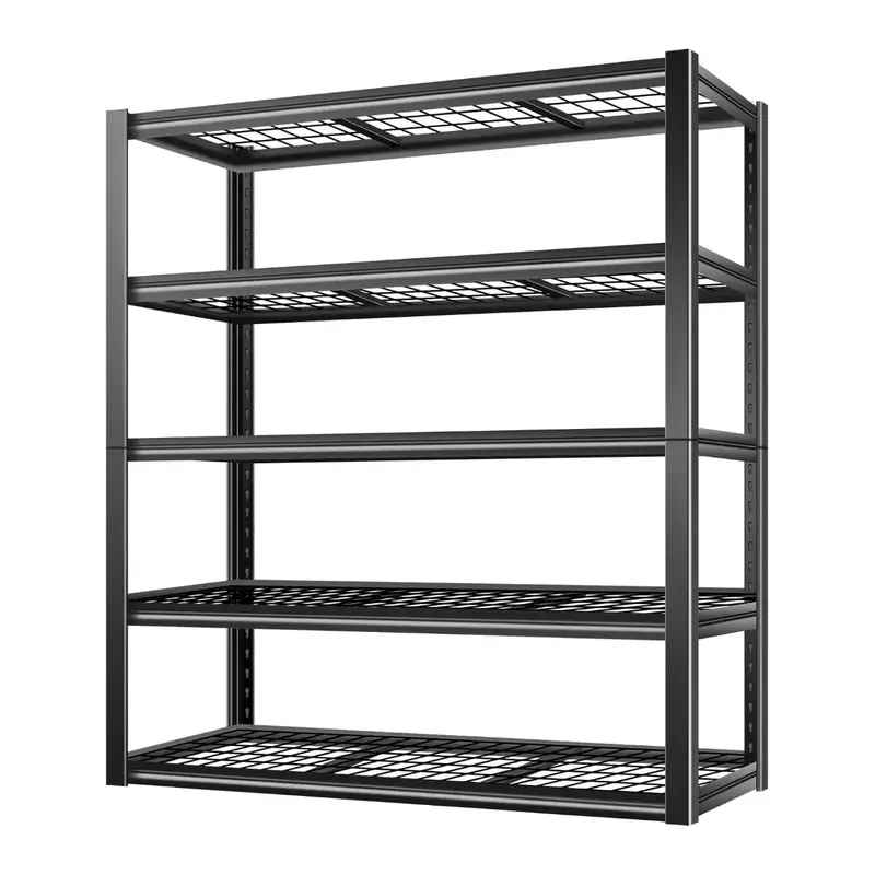 Bilt Hard 3000-Lb 48"W × 24"D Garage Shelving – 72"H, 5-Tier Industrial Steel Wire Utility Rack 1