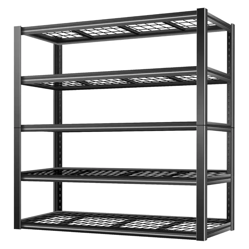 Bilt Hard 3300-Lb Heavy-Duty Garage Shelving – 60"W × 24"D × 72"H, 5-Tier Adjustable Steel Wire Storage Unit 1