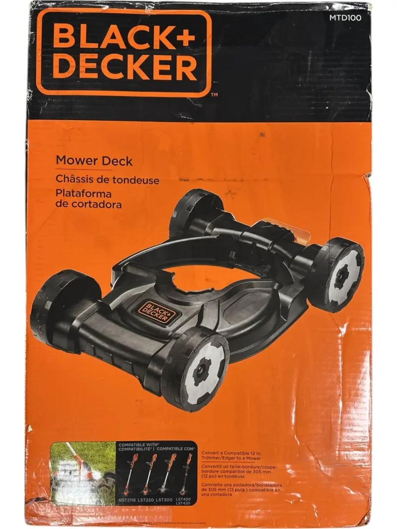 Black+Decker Mtd100 3-In-1 Compact Lawn Mower With Removable Deck – Open-Box 1