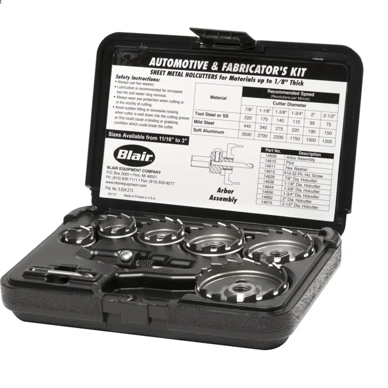 Blair 14006 Coated Bi-Metal Hole Saw Set 1