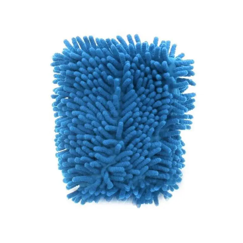Blue Microfibre Cleaning Glove – Reusable Handheld Detailing Tool 1