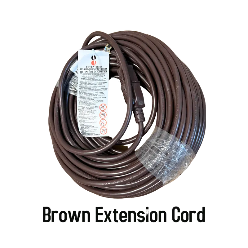 Brown Indoor/Outdoor Extension Cords – Durable Pvc Jacket 1