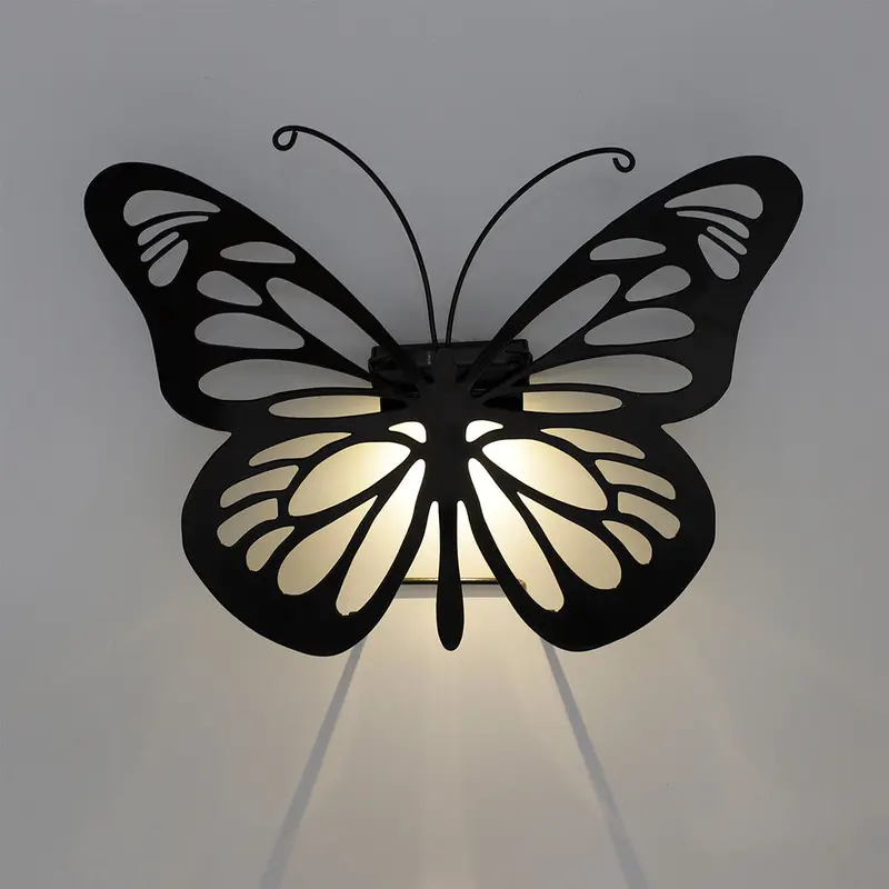 Butterfly-Themed Solar Wall Light For Gardens – Warm White Led, 25 Cm, Bright Garden 1