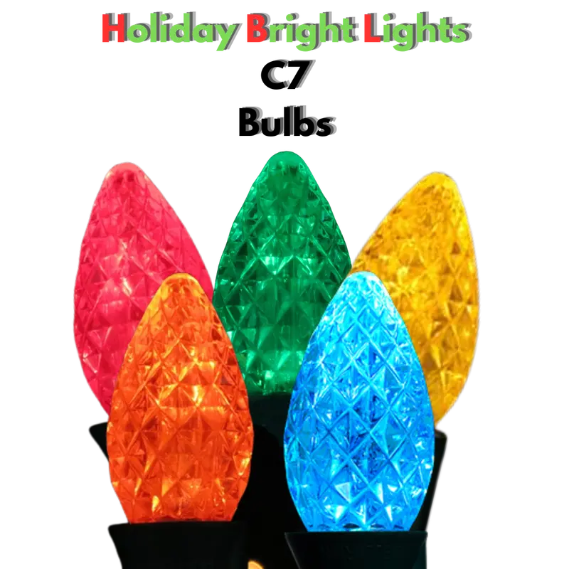 C7 Hbl Faceted Led Bulbs – Bright, Shatterproof Holiday Lighting 1