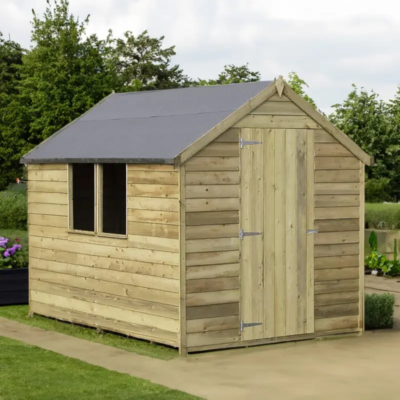Cambridge 5'9" X 7'10" Apex Shed – Pressure-Treated Overlap Siding 1