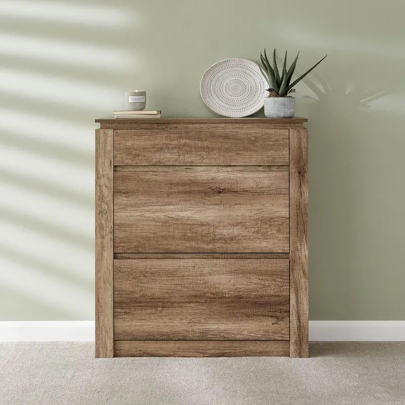 Canyon Natural Shoe Cabinet – 2-Door Storage Unit With 4 Adjustable Shelves 1