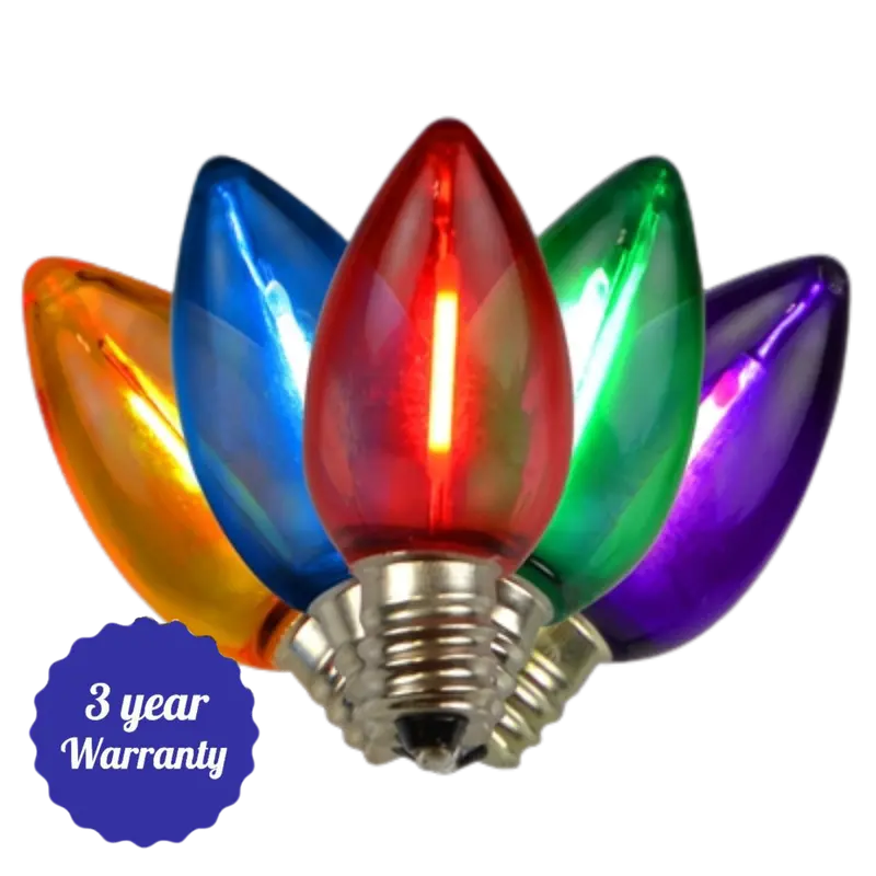 Case Of 500 C7 Hbl Transparent Led Bulbs With Smooth Filament Design 1